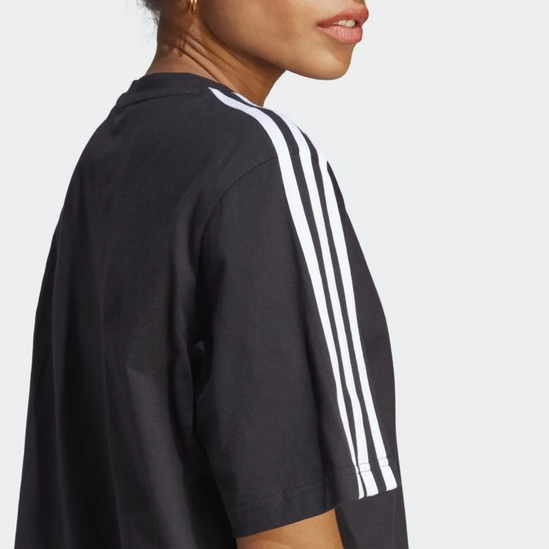 Adidas Abito Essentials 3-Stripes Single Jersey Boyfriend Tee Dress HR4923 6 Adidas Abito Essentials 3-Stripes Single Jersey Boyfriend Tee Dress HR4923 - immagine 6