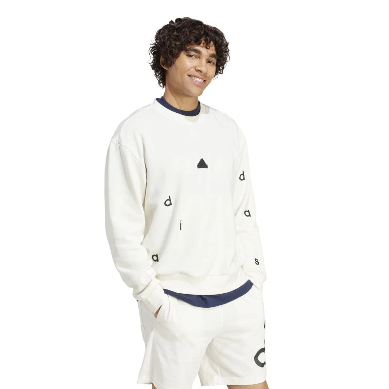 Adidas Felpa Embroidered Sweatshirt IS2036 2 Adidas Felpa Embroidered Sweatshirt IS2036 - immagine 2