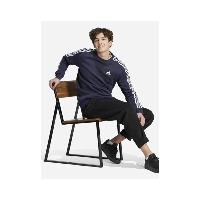 Adidas Felpa Essentials 3-Stripes IJ6469 3 Adidas Felpa Essentials 3-Stripes IJ6469 - immagine 3