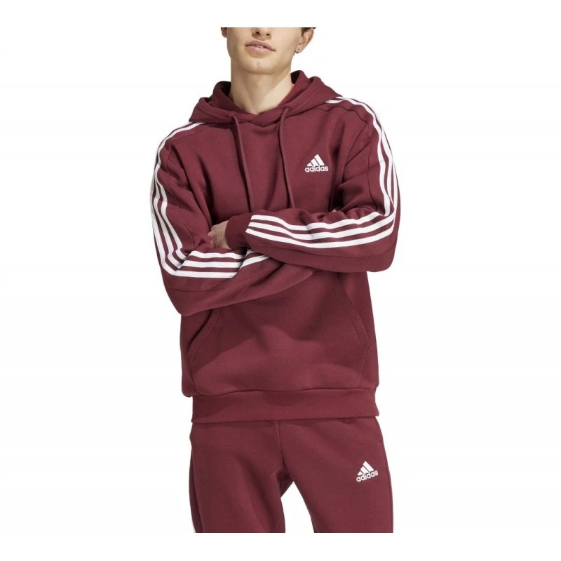 Adidas Felpa Con Cappuccio Essentials 3-Stripes JG5949 2 Adidas Felpa Con Cappuccio Essentials 3-Stripes JG5949 - immagine 2