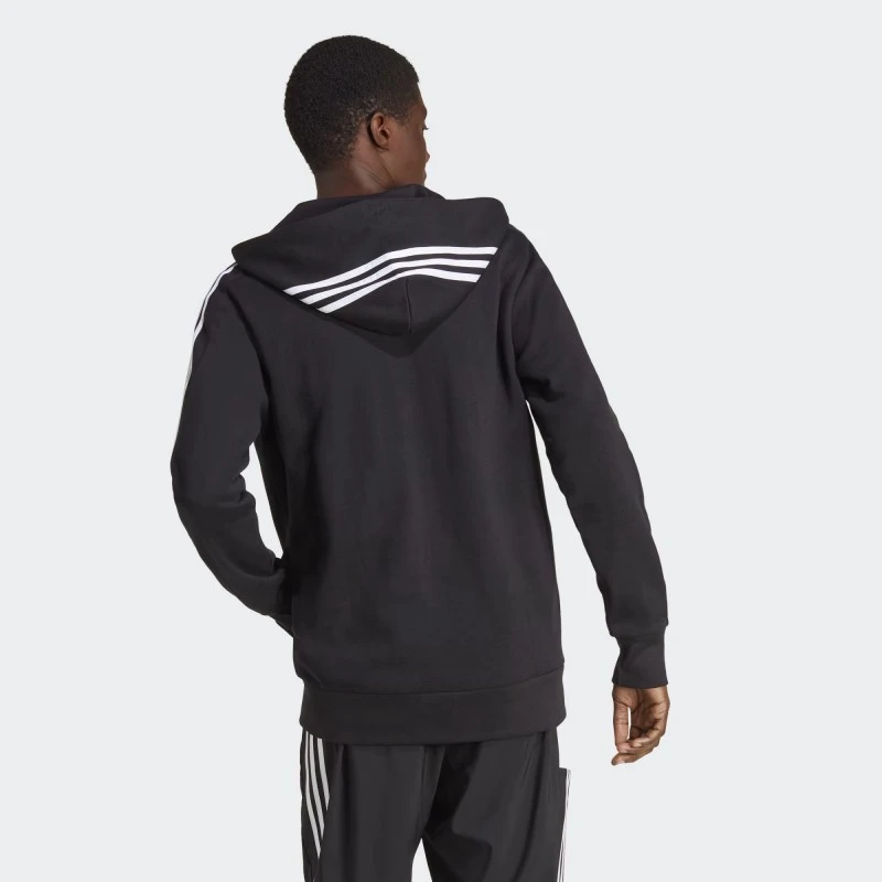 Adidas Giacca Essentials French Terry 3-Stripes Hoodie IC0433 2 Adidas Giacca Essentials French Terry 3-Stripes Hoodie IC0433 - immagine 2
