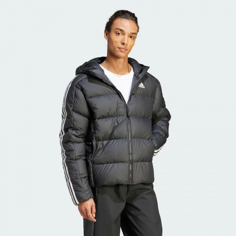 Adidas Giubbotto Essentials Hooded Down Jacket HZ4429 3 Adidas Giubbotto Essentials Hooded Down Jacket HZ4429 - immagine 3
