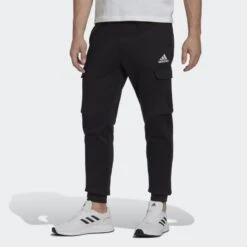 Adidas Pantalone Essentials Fleece Regular Tapered Cargo HL2226