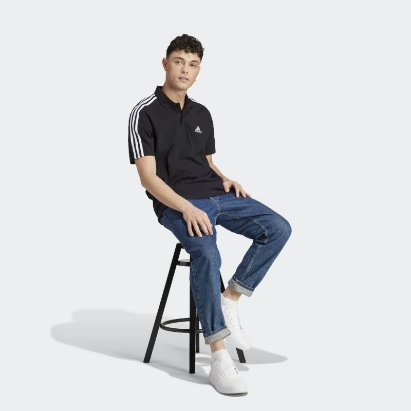Adidas Polo Essentials Piqué Embroidered Small Logo 3-Stripes IC9310 4 Adidas Polo Essentials Piqué Embroidered Small Logo 3-Stripes IC9310 - immagine 4