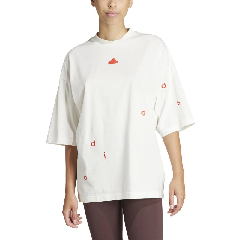 Adidas T-shirt Embroidered Loose IS4293 2 Adidas T-shirt Embroidered Loose IS4293 - immagine 2