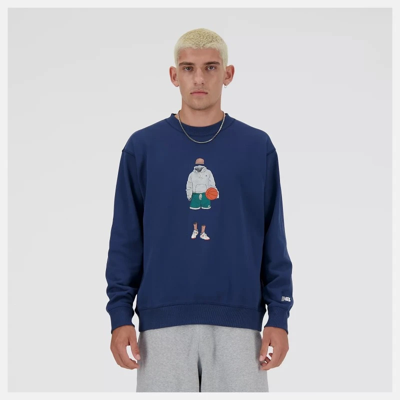 New Balance Felpa Athletics Sport Style Crew MT41538NNY 1 New Balance Felpa Athletics Sport Style Crew MT41538NNY