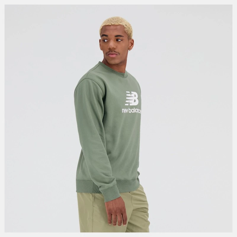 New Balance Felpa Essentials Stacked Logo Crewneck MT31538DON 2 New Balance Felpa Essentials Stacked Logo Crewneck MT31538DON - immagine 2