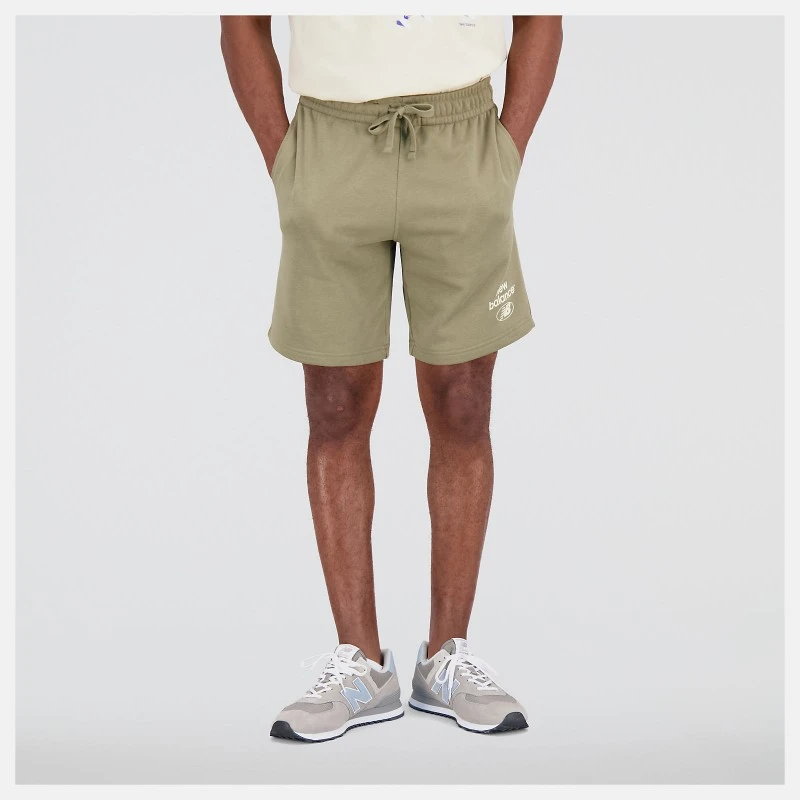 New Balance Pantaloncino Essentials Reimagined MS31520CGN 1 New Balance Pantaloncino Essentials Reimagined MS31520CGN