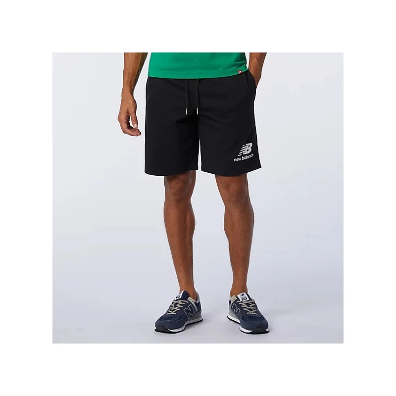 New Balance Pantaloncino Essentials Stacked Logo MS03558BK 1 New Balance Pantaloncino Essentials Stacked Logo MS03558BK