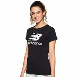 New Balance T-shirt Essentials Stacked Logo Tee WT91546BK -FreedomSport new balance t shirt essentials stacked logo tee wt91546bk 2